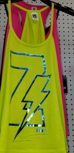 Zumba glam open back tank